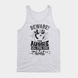 Beware the Aussie will steal your Heart Tank Top